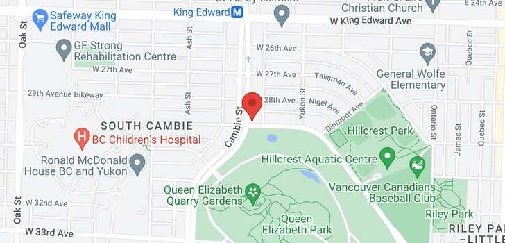map of 205 4488 CAMBIE STREET